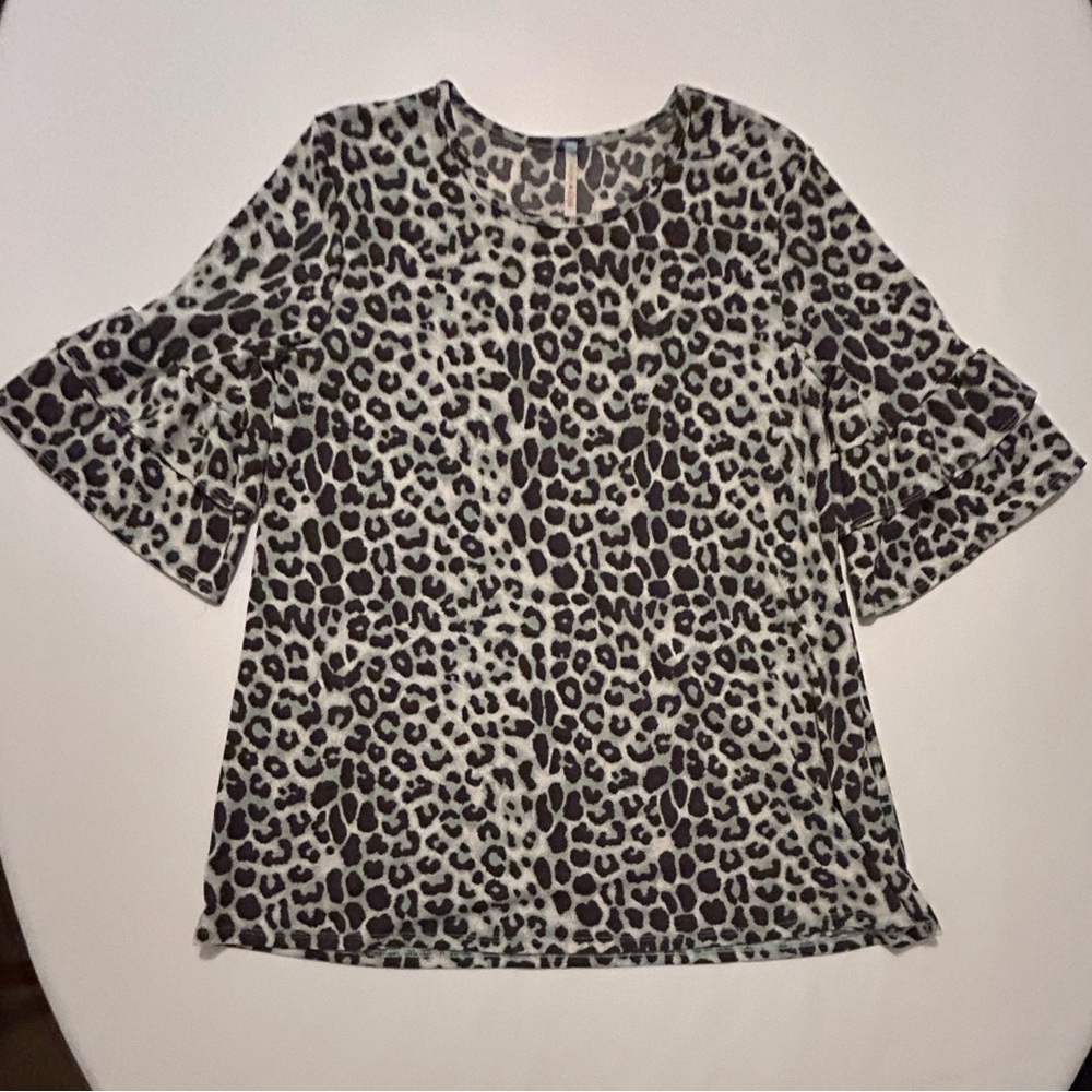 Elegant Animal Print Blouse